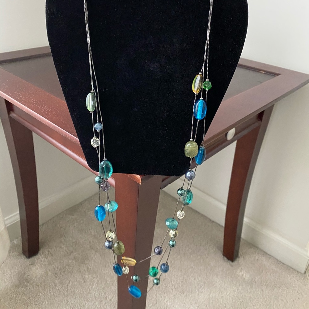 Lia Sophia multi-strand necklace.